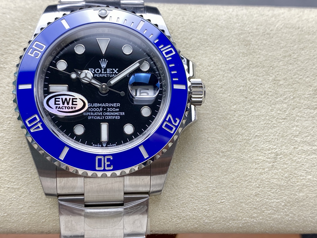 Rolex Submariner 126619LB 0003 Blue Ceramic Bezel Black Dial 41mm Mens Replica Watch